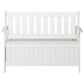 CorLiving Miramar Patio Storage Bench in White, , large