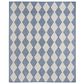 Nourison Positano Geometric Navy Blue 8" x 10" Indoor/Outdoor Area Rug, , large
