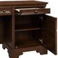 Riva Ridge Arlington 3-Piece L-Shaped Desk and Display Cabinet Set in Classic Brown, , large