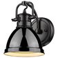 Golden Lighting Duncan 1-Light Bath Vanity in Matte Black, , large