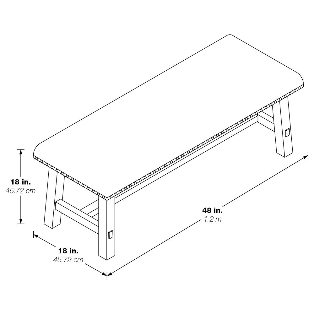 OSP Home Callen Bench in White Wash, , large