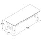 OSP Home Callen Bench in White Wash, , large