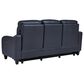 Ashley Mercomatic Power Reclining Sofa with Adjustable Headrest in Ocean, , large