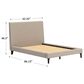 Ashley Cielden Full Upholstered Platform Bed with Roll Slats in Tan, , large
