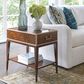 Lexington Home Brands Rendevous Shelton Box On Stand End Table in Chester and Rose Gold, , large