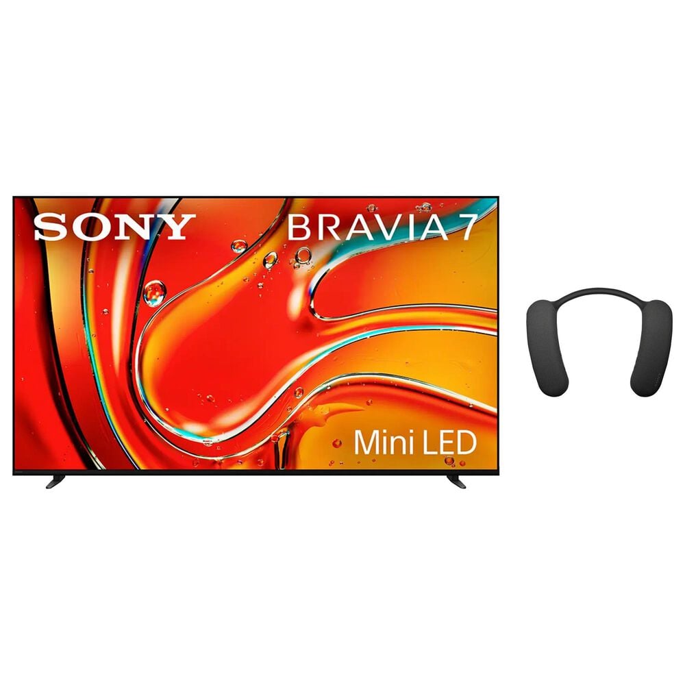 Sony 55" Class Bravia 7 Mini LED QLED 4K HDR - Smart TV with Theater U Wearable Speaker in Black, , large