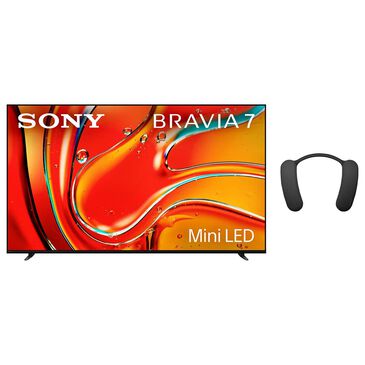 Sony 55" Class Bravia 7 Mini LED QLED 4K HDR - Smart TV with Theater U Wearable Speaker in Black, , large