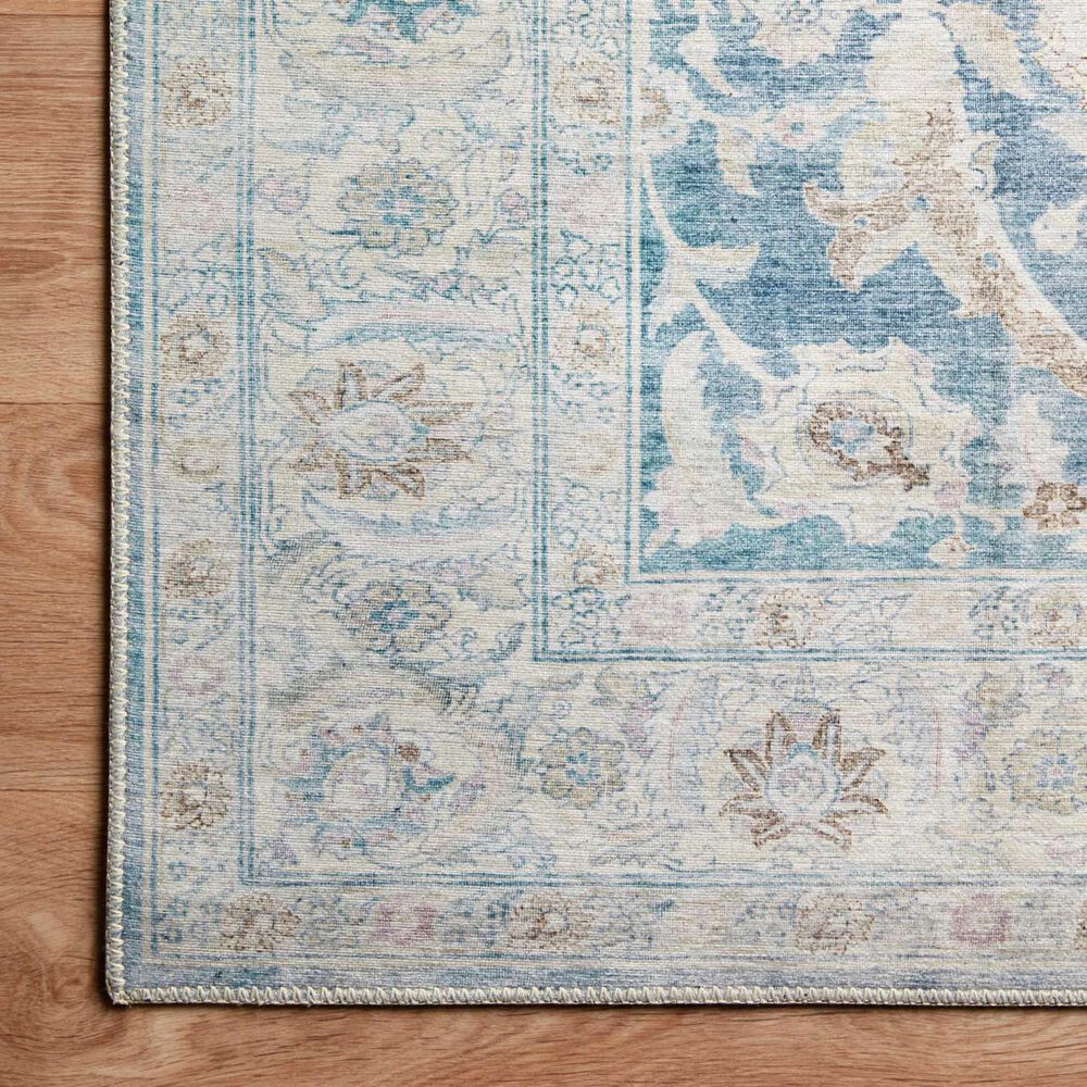 Chris Loves Julia x Loloi Jules 2" x 5" Antique and Sky Area Rug, , large