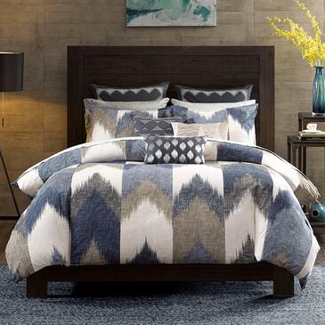 Hampton Park Alpine 3-Piece Full/Queen Duvet Set in Navy, , large
