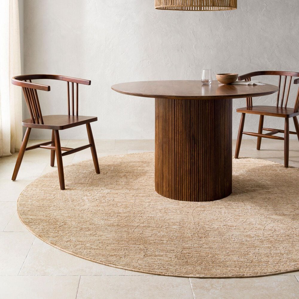 Surya Masterpiece MPC-2314 Beige, Tan and Medium Brown 7&#39;10&quot; Round Area Rug, , large