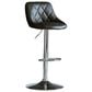 Mayberry Hill Melissa Adjustable Swivel Bar Stool with Black Cushion in Chrome, , large