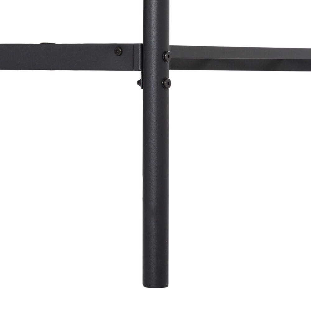 HOMLUX Twin Metal Bed Frame in Black, , large