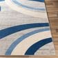 Surya Monaco MOC-2320 2" x 3" Navy, Silver Gray and Cream Scatter Rug, , large