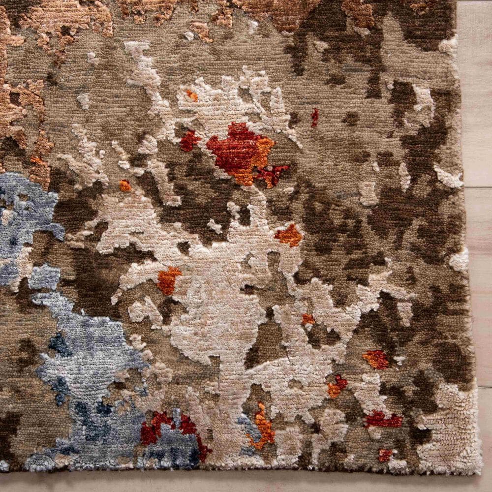 Rizzy Evolution Brown, Beige, Orange, Red, Blue and Ivory 8&#39; x 10&#39; Area Rug, , large