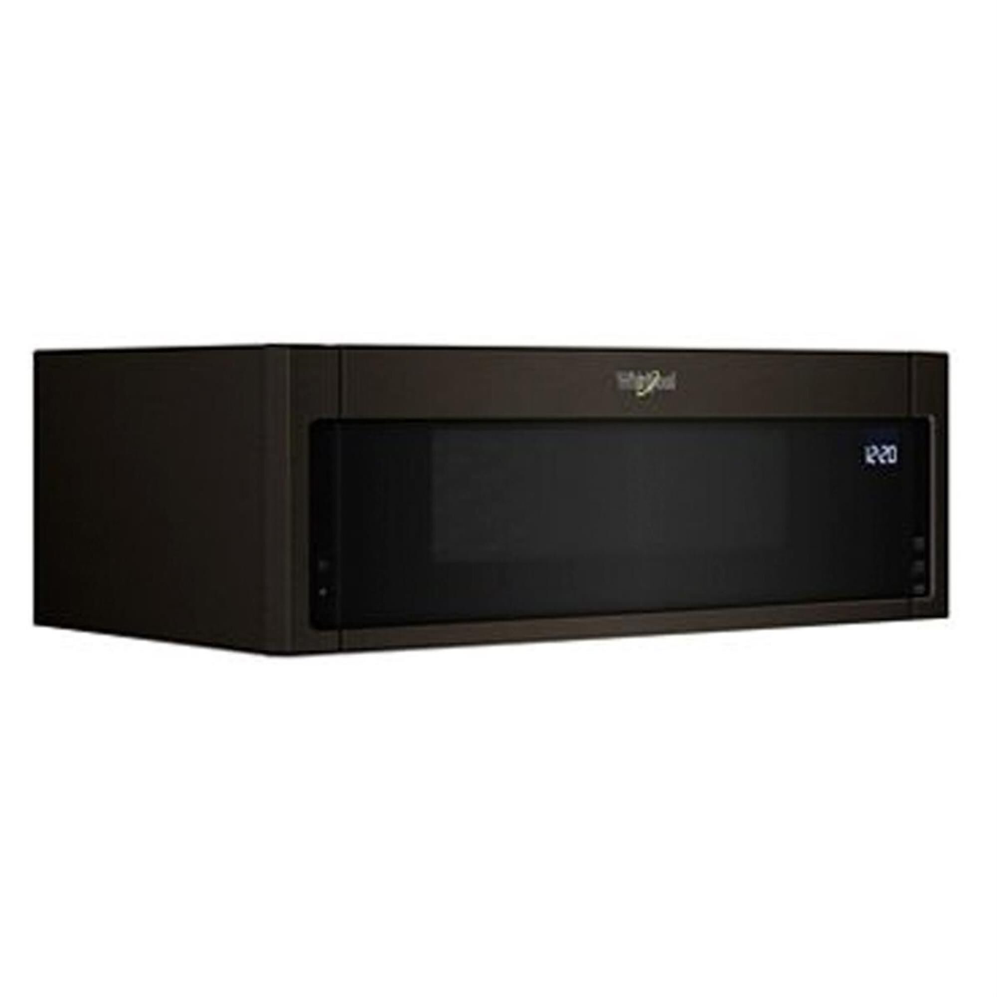 Whirlpool 1.1 Cu. Ft. 1000 watt Low Profile Microwave Hood Combination in Black Stainless Steel