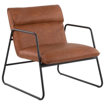 Lumisource Casper Arm Chair in Camel and Black, , large