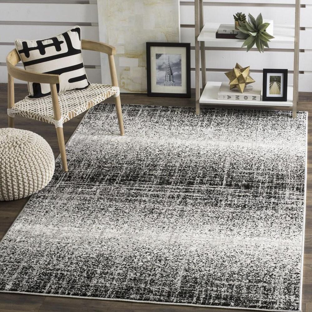 Safavieh Adirondack ADR116A 5"1" x 7"6" Silver and Black Area Rug, , large