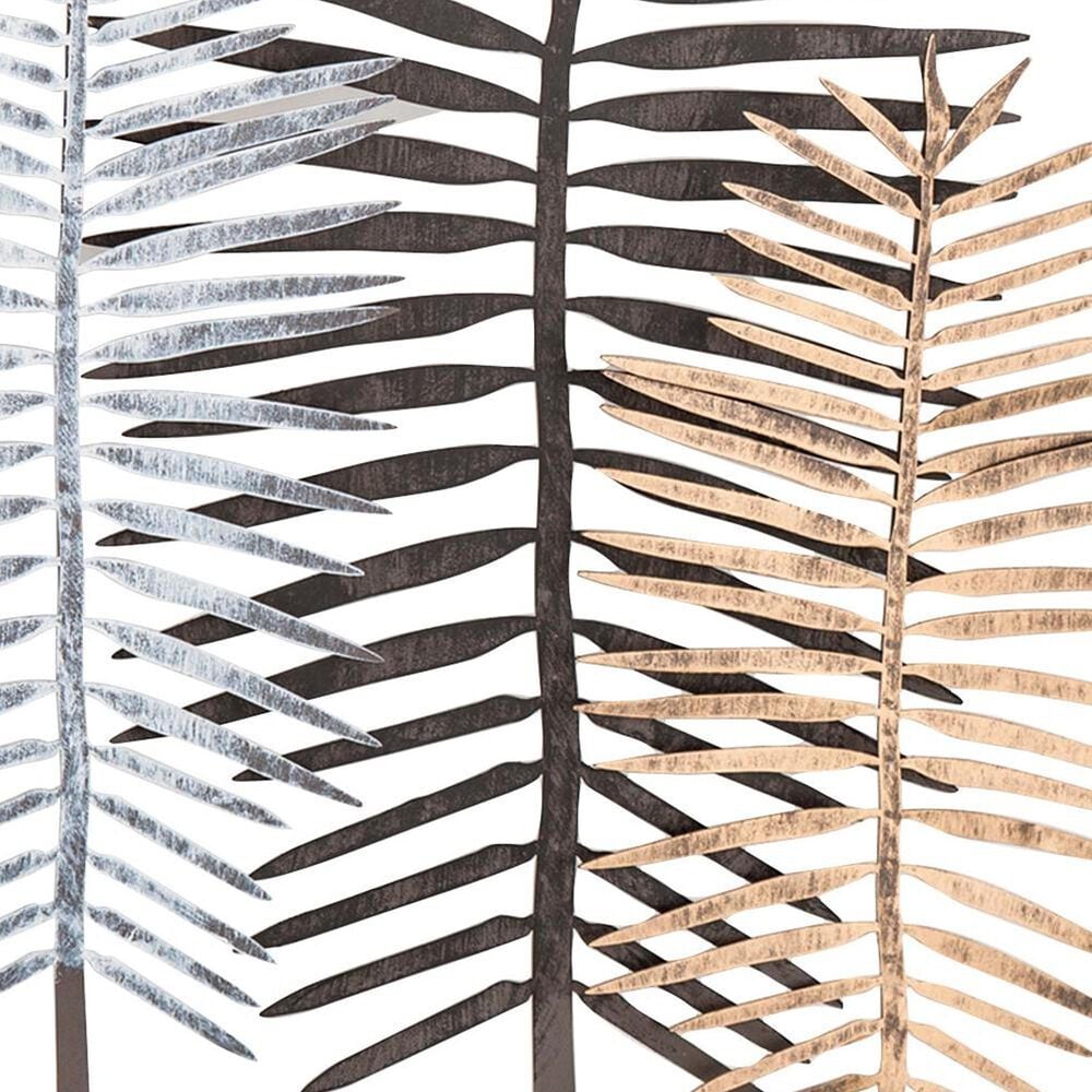 Maple and Jade 30&quot; x 45&quot; Forest of Leaves Wall Decor in Matte Black, , large