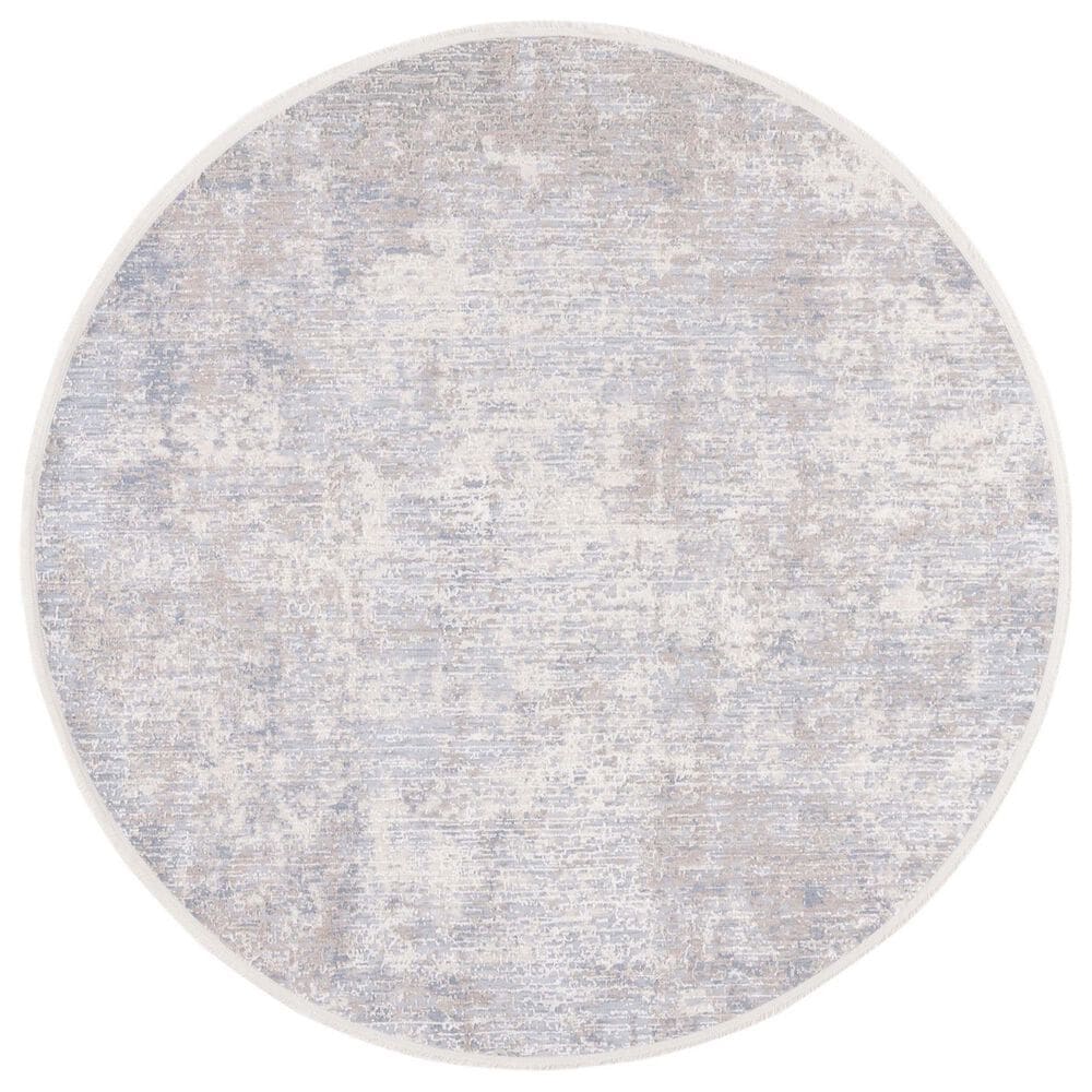 Safavieh Marmara MRM312F 6"7" Round Grey, Beige and Blue Area Rug, , large
