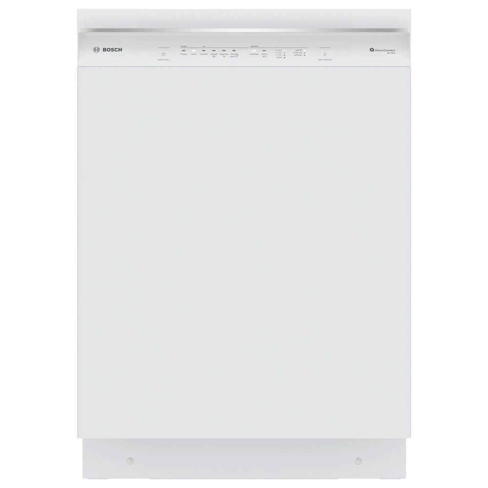 Bosch 300 Series 24"" Built-In Recessed Handle Dishwasher with 8 Wash Cycles in White, , large