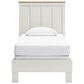 Ashley Linnocreek 3-Piece Twin Bedroom Set in White and Warm Brown, , large