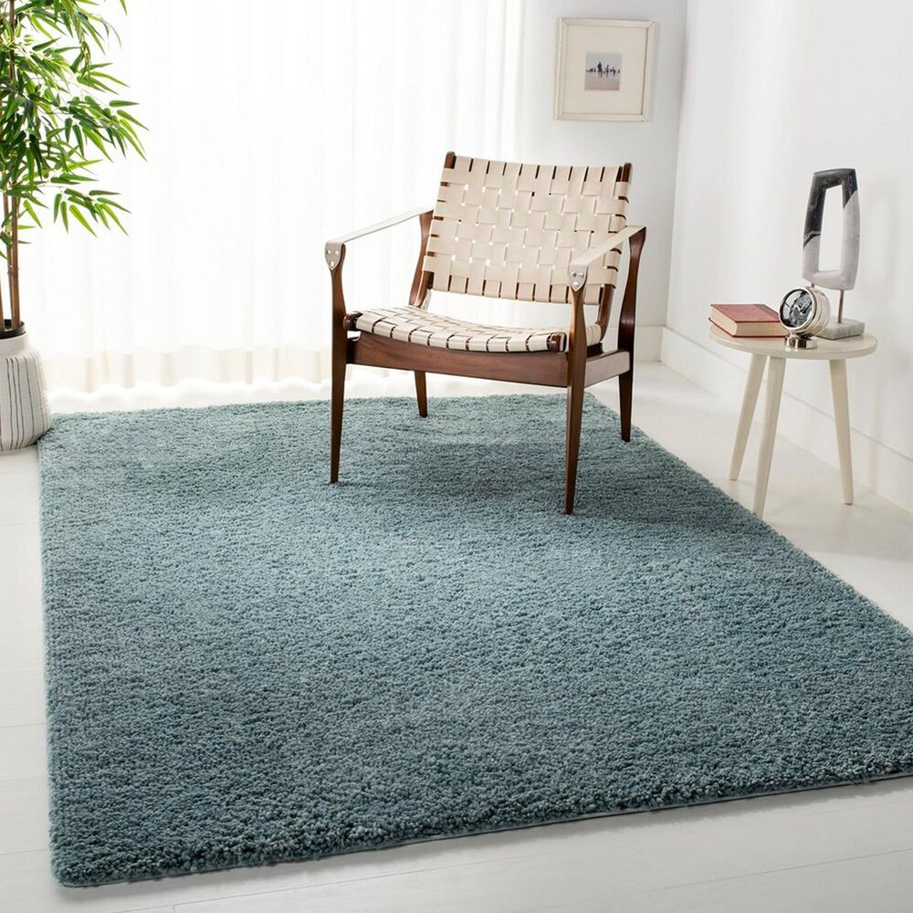 Safavieh August Shag 3&#39; x 5&#39; Aqua Area Rug, , large