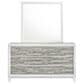Titanic Furniture Artic 6-Drawer Dresser and Mirror in Gray, , large