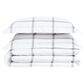 Pem America Truly Soft 3-Piece King Duvet Cover Set in White and Grey, , large