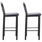 Linon Home Decor Thayer Bar Stool in Black (Set of 2), , large