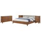 Boulder & Pine King Wallbed with Two Nightstand Piers and Dresser in Warm Brown, , large