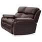 Oxford Furniture Manual Reclining Loveseat in Brazil Cocoa, , large