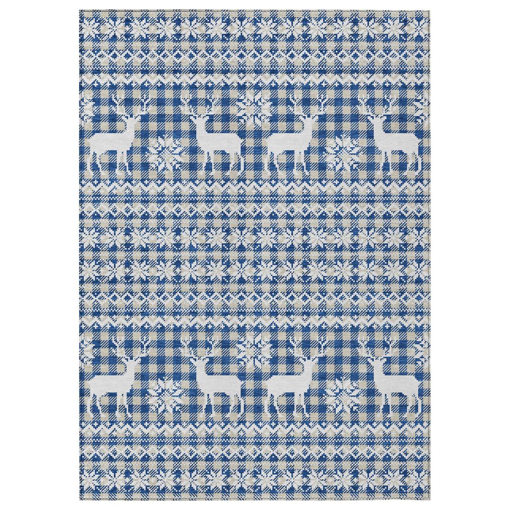 Dalyn Rug Company Wonderland WN28 3" x 5" Navy Indoor/Outdoor Area Rug, , large