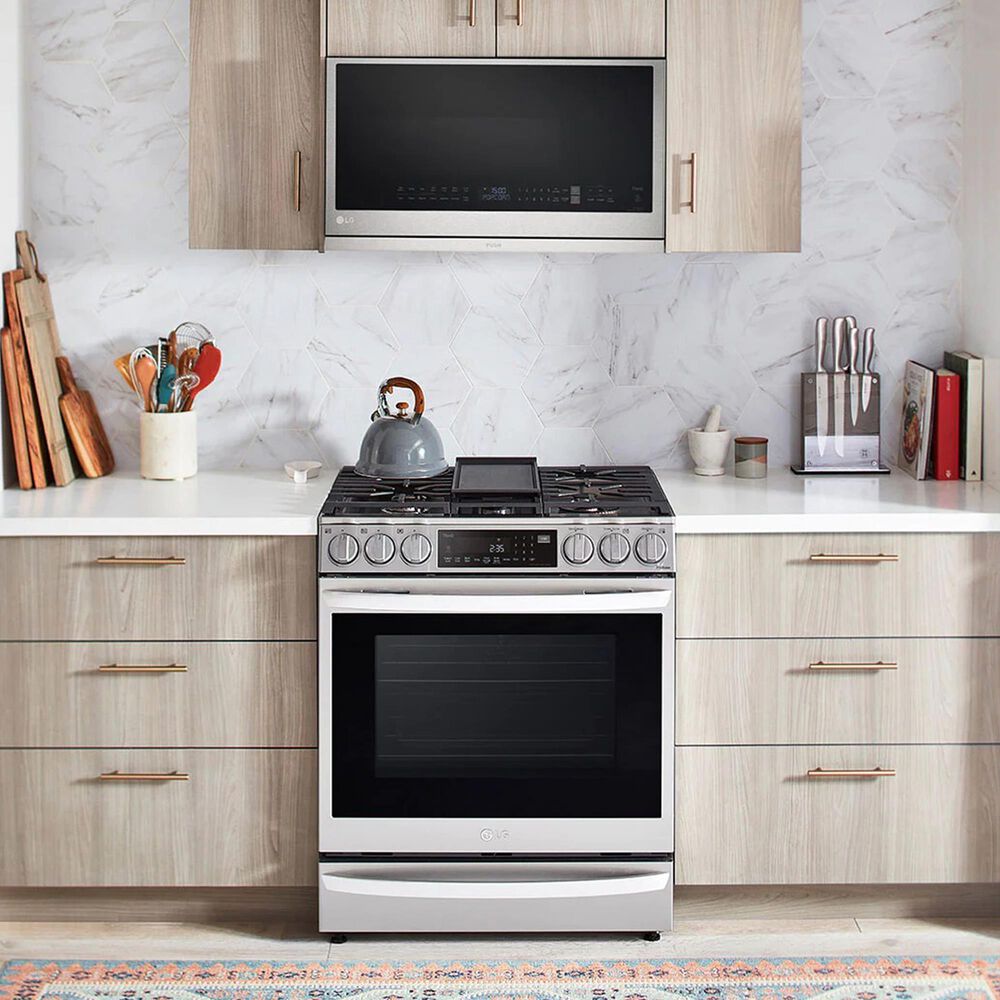 LG 2.1 Cu. Ft. Over-the-Range Microwave Oven with EasyClean in Stainless Steel, , large