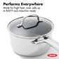 Green Pan Trident Hybrid 2.54 Qt Nonstick Saucepan with Lid in Stainless Steel, , large