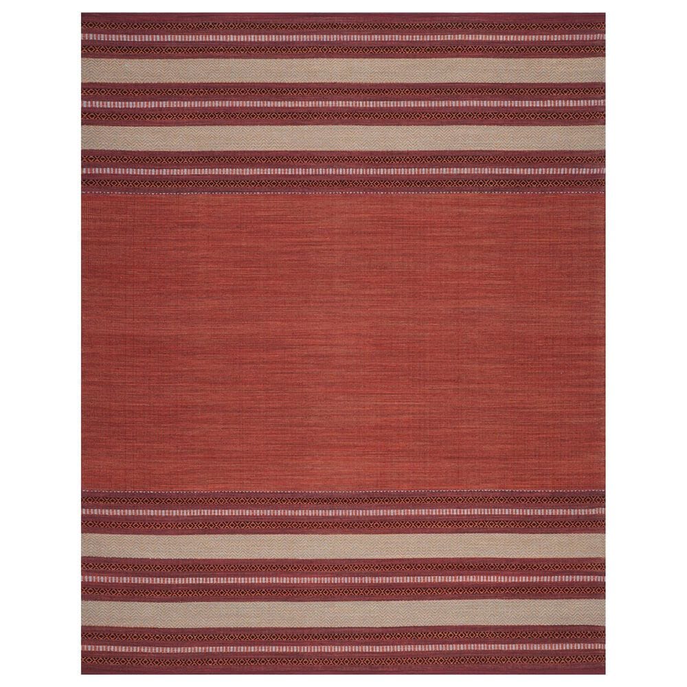 Safavieh Montauk 9" x 12" Red and Ivory Area Rug, , large