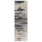 Surya Kavita 3" x 10" Medium Gray, Ink Blue, Deep Teal, Dark Brown, Dusty Pink, Beige and Brick Red Runner, , large