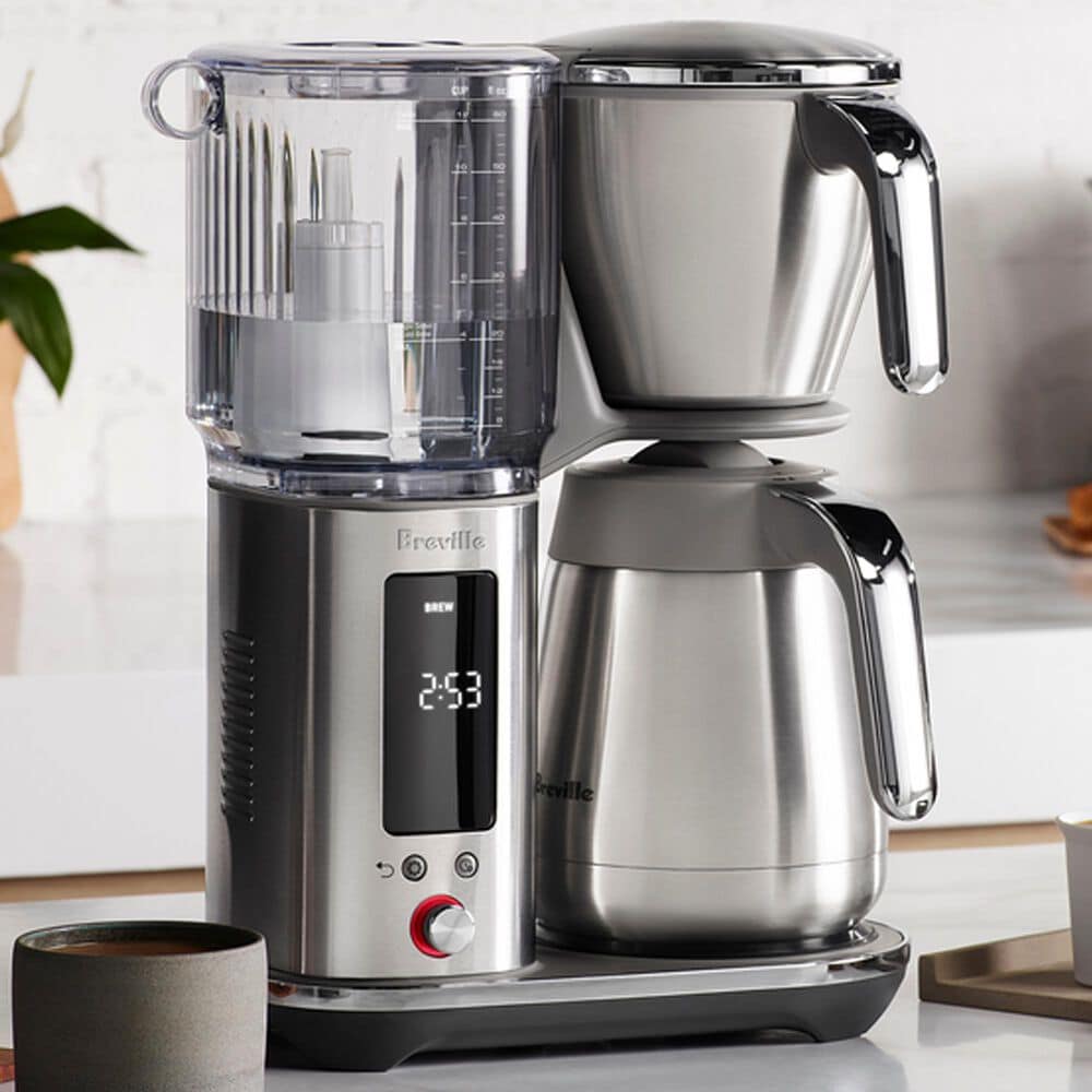 Breville Luxe Brewer 12-Cup Drip Coffee Maker with Thermal Carafe in Brushed Stainless Steel, , large
