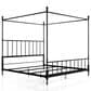 Furniture of America Elliot King Canopy Bed in Black, , large