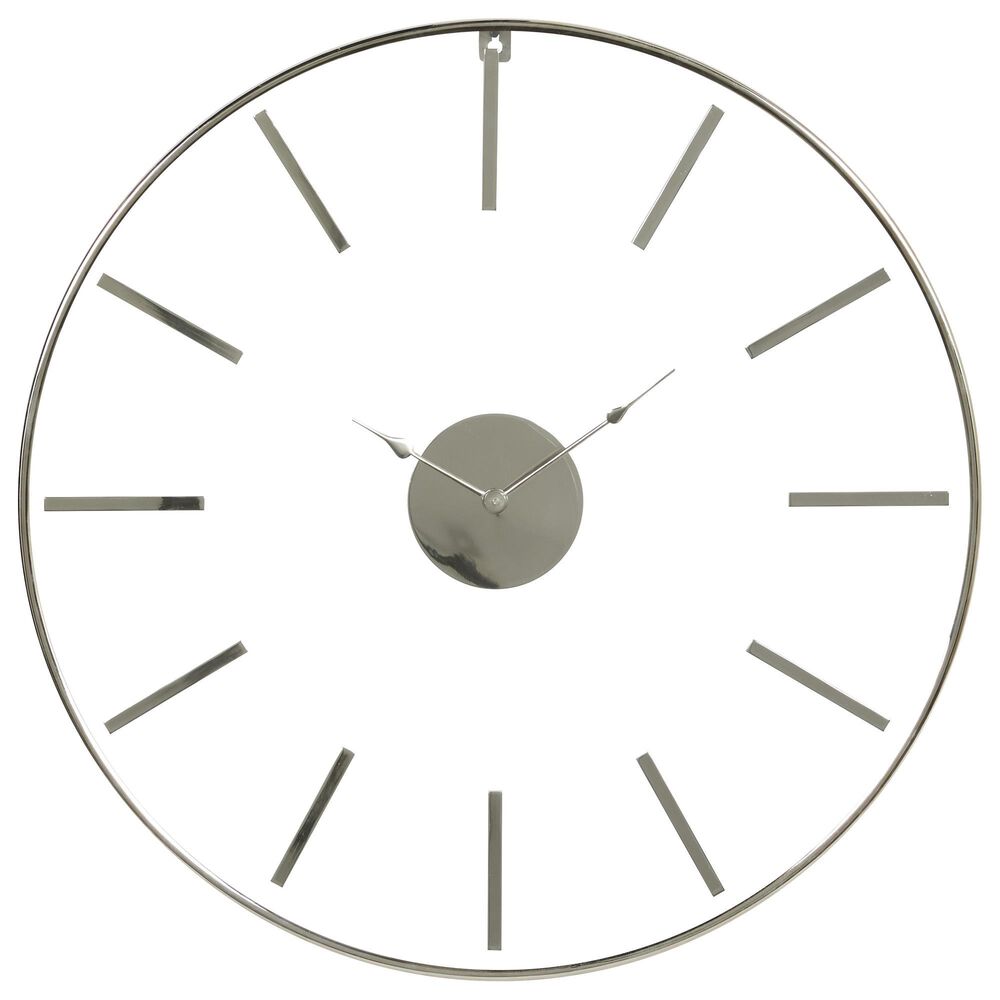 Venus Williams Collection 30" Wall Clock in Silver, , large