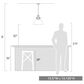 Golden Lighting Hines 1-Light Pendant with Opal Glass in Pewter, , large