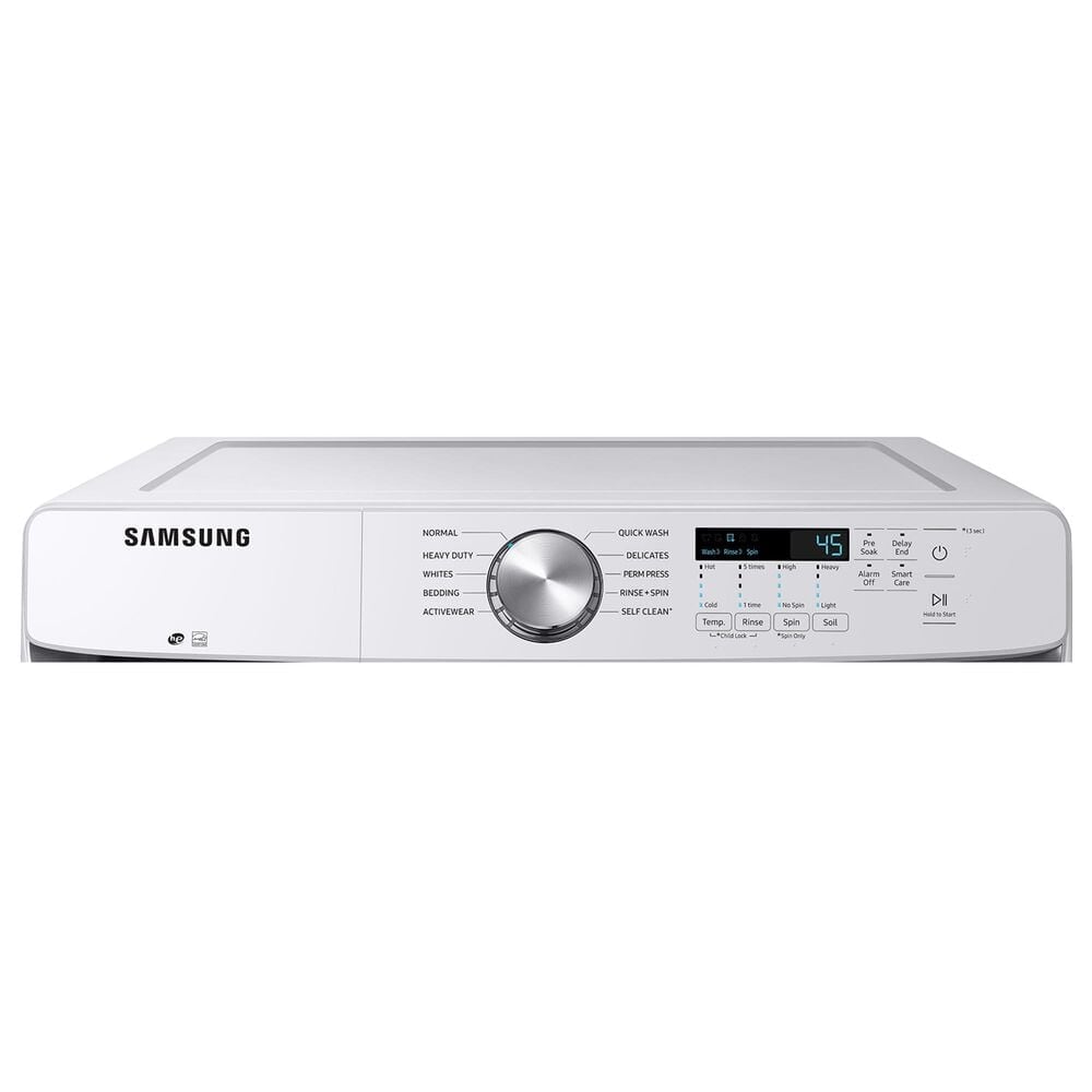 Samsung 4.5 Cu. Ft. Front Load Washer and 7.5 Cu. Ft. Electric Dryer with Sensor Dry Laundry Pair in White, , large