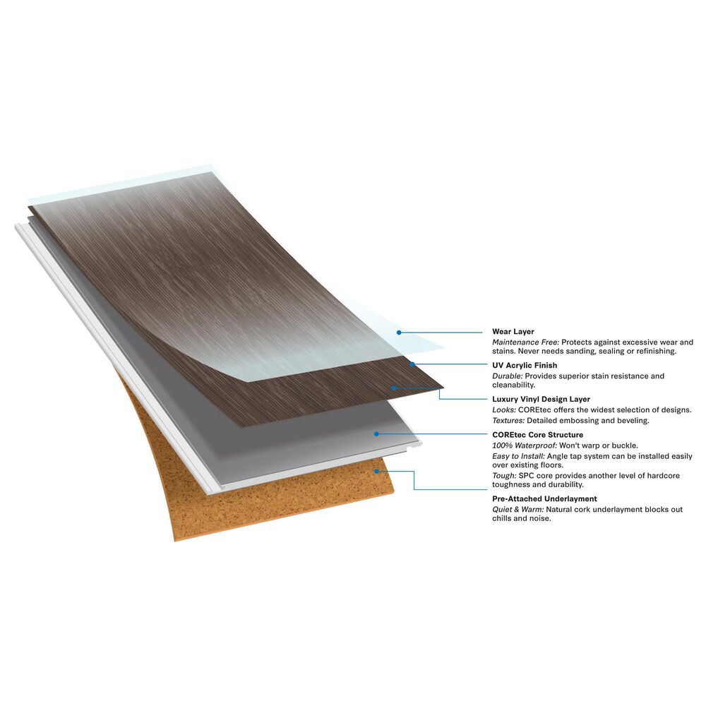 COREtec Pro Classics Wellington Oak 7&quot; x 73&quot; Luxury Vinyl Plank, , large