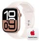 Apple Watch Series 10 GPS + Cellular 46mm Rose Gold Aluminum Case with Light Blush Sport Band - M/L, , large
