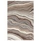 Central Oriental Structures Torrent Arette 5" x 7"6" Cloud and Multicolor Area Rug, , large
