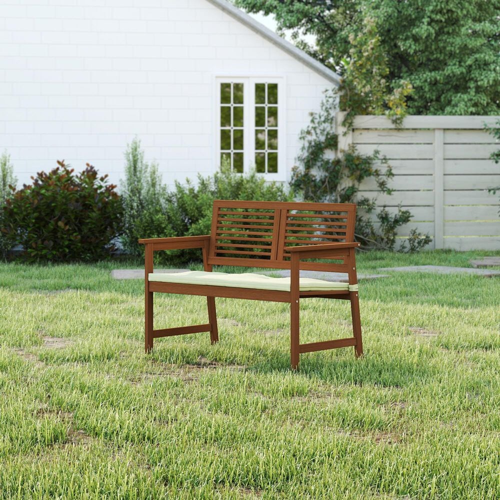 Noviland Patio Bench in Teak Oil, , large
