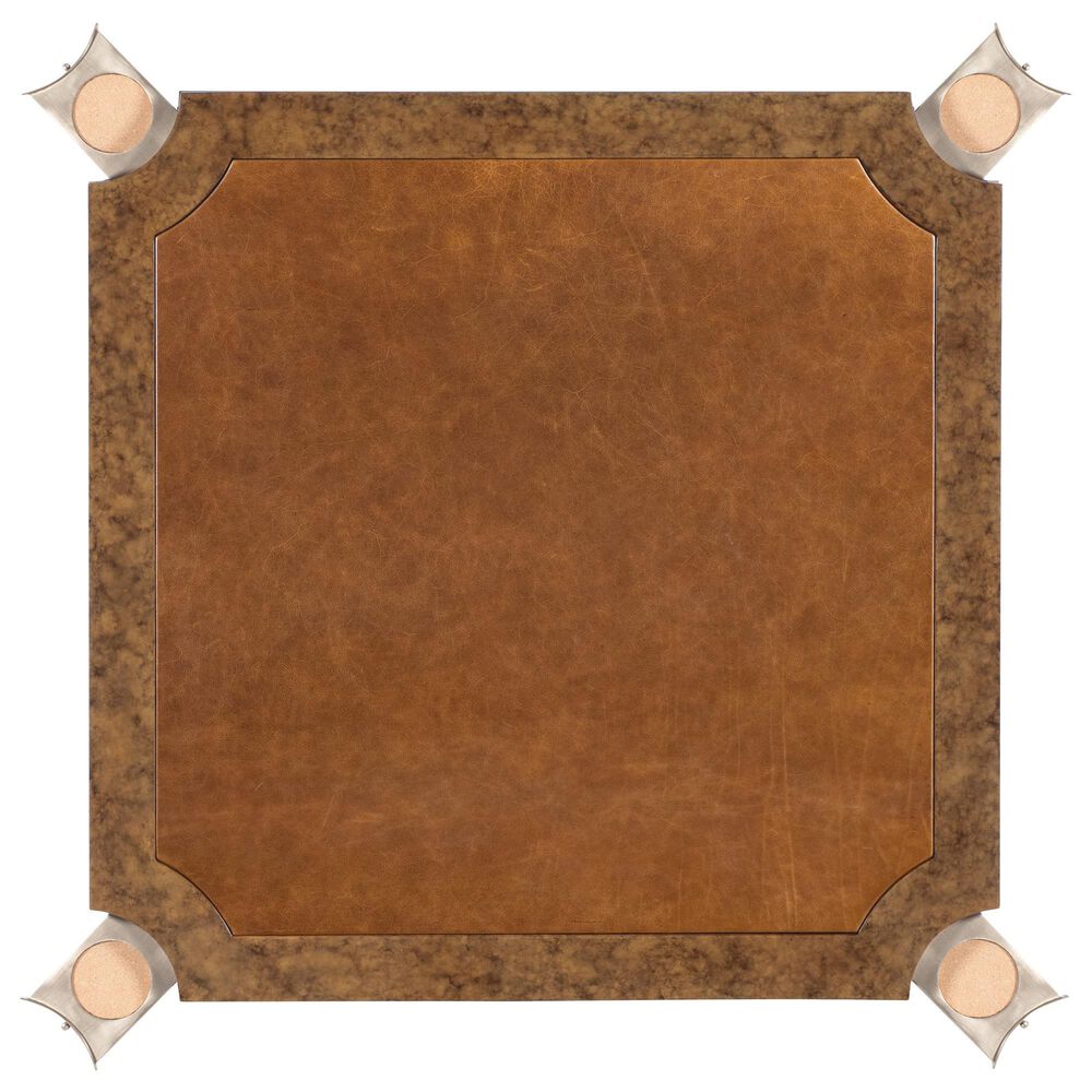 Hooker Furniture Archives 5-Piece Square Game Table Set in Mottled Amber and Classic Walnut, , large