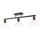 Golden Lighting Carver Linear Pendant in Matte Black, , large