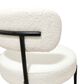 Hearth and Haven Side Chair with White Cushion in Black (Set of 2), , large