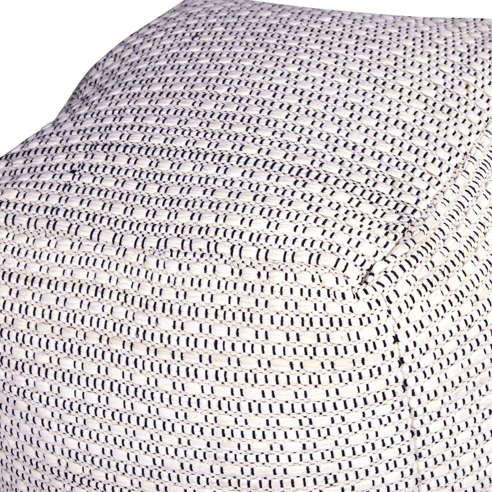 Steve Silver Hakim Pouf in Ivory, , large