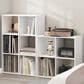 HOMLUX 4-Cube Open Shelf Bookshelf in White, , large